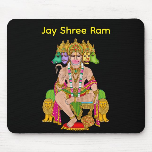 Lord Hanuman Mouse Pad | Hindu Devta Hanuman Spiri (Frente)