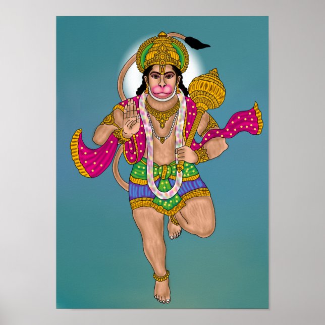 Lord Hanuman Poster (Frente)