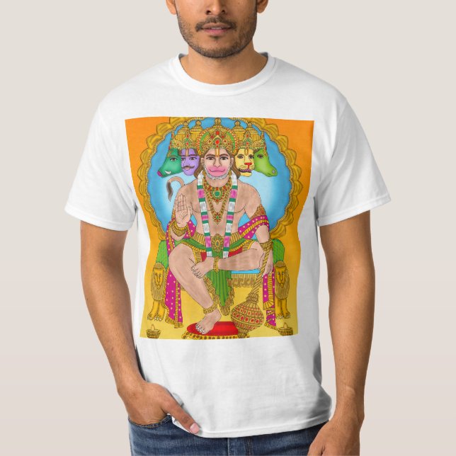 Lord Hanuman T-Shirt | Poderoso Hindu Devta Hanuma (Frente)