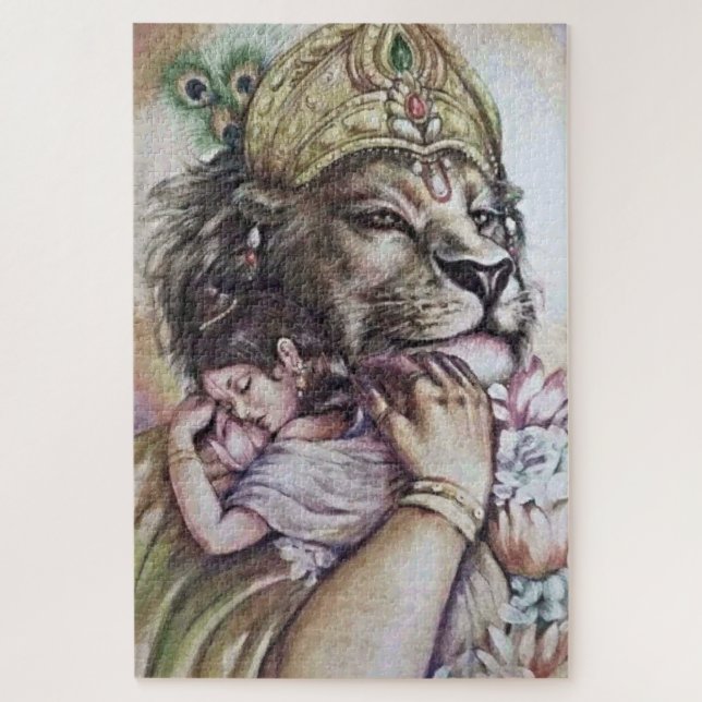 Lord Narasimha - Quebra-cabeça (Vertical)