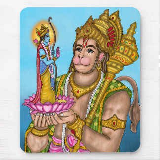 Lord Rama e Hanuman Mouse Pad