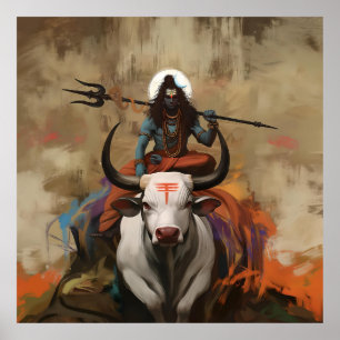 Lord Shiva na Poster Nandi