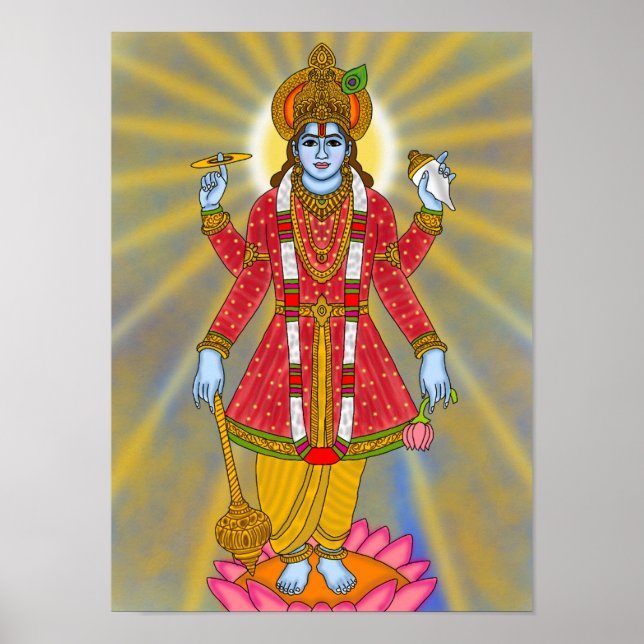Lord Vishnu Poster (Frente)