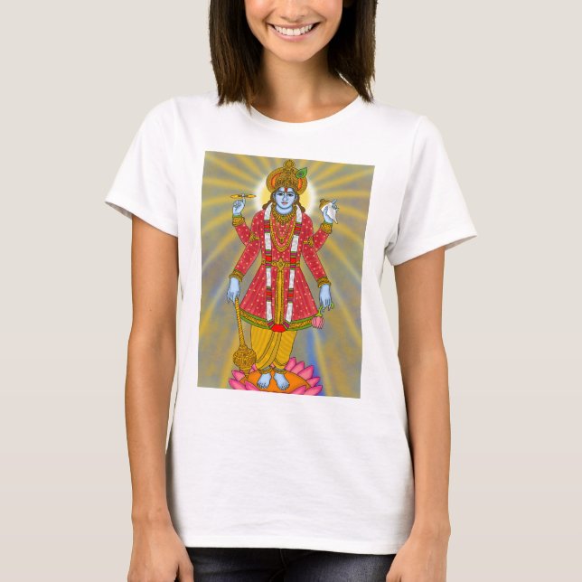 Lord Vishnu T-Shirt | Divine Casual Wear | Spiritu (Frente)