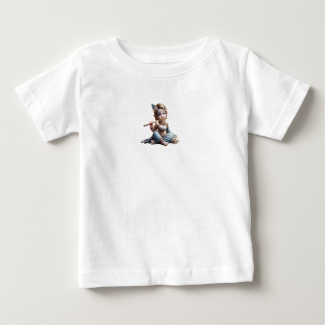 Lorde Krishna - Camiseta design para bebês e crian (Frente)