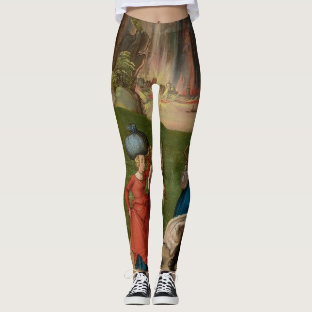 Lot E As Leggings Das Filhas (Frente)