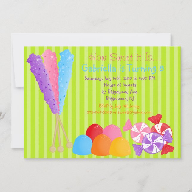Lotes coloridos do convite do aniversário de (Frente)