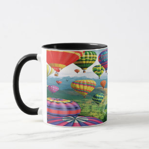 Lotes da caneca dos balões de ar quente