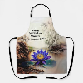 Lotus Azul Emergindo das Águas Mortas (Vietnamita)
