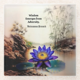 Lotus Azul Emergindo das Águas Mortas (Vietnamita)