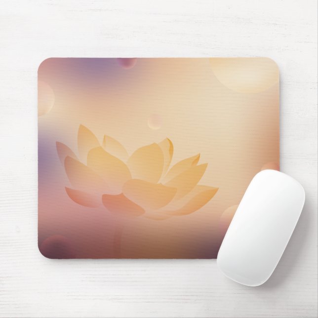 Lotus Bloom Mouse Pad (Com mouse)