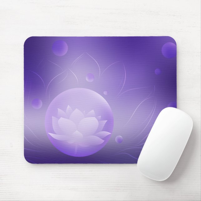Lotus Bloom Mouse Pad (Com mouse)
