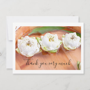 Lotus dobrado em Cartões de agradecimentos de mad