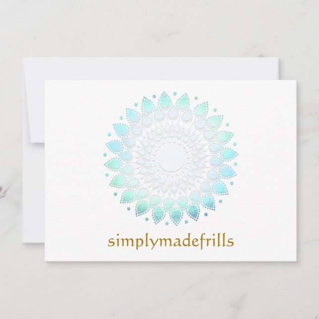 Lotus Floral Azul (Frente)