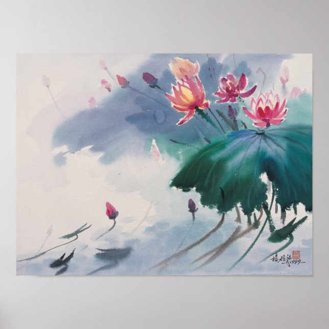 Lotus na Poster Pond (Frente)