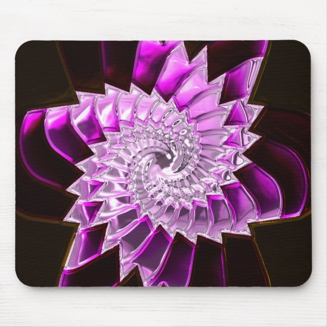 Lotus Pattern Glass Art 1A Mousepad (Frente)