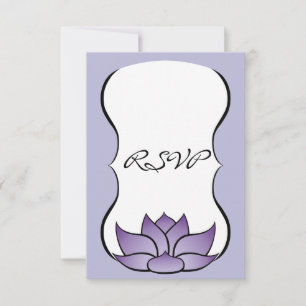 Lotus refinado na placa RSVP Roxo