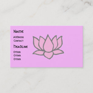 Lotus Rosa - Cartões de visitas de ioga