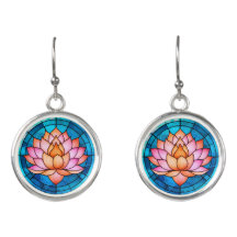 Lótus Rosa, Flor, Mosaico, Vidro Manchado