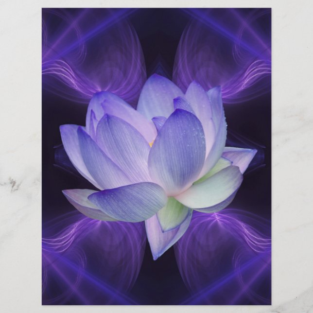Lotus roxo e geometria sagrada (Frente)