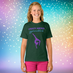 Louca Sobre A Ginástica Purple & Aqua T-Shirt