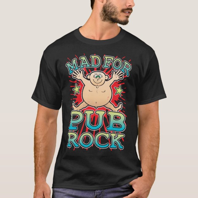 Louco Para Camisa De T Pub Rock (Frente)
