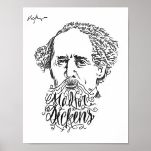 Louco por Dickens - Impressão James Victore