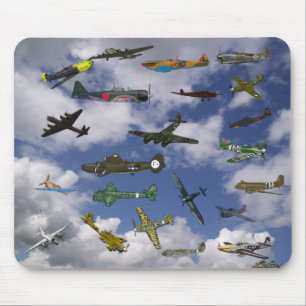 Louco Sobre Aviões Mouse Pad