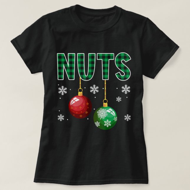 Loucos De Natal T Camisa De Natal Correspondente C (Frente do Design)