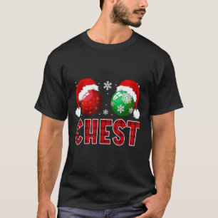 Loucos De Peito Divertido Camisa De Natal Correspo