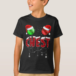 Loucos de tórax Camisa de Natal Correspondente ao