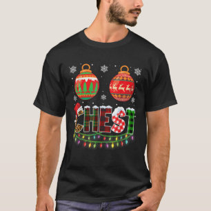 Loucos de tórax Camisa de Natal Engraçada Casal C