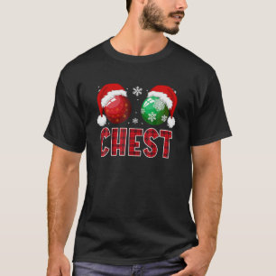 Loucos de tórax Camisa de Natal Engraçada Casal C