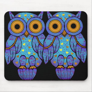 Loucura da meia-noite Mousepad da coruja de H00t