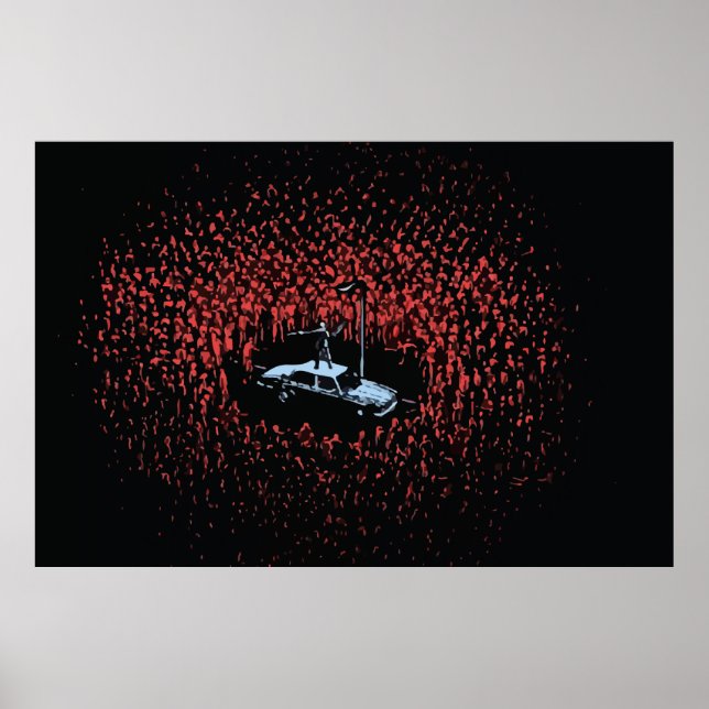 Loucura zombie, belas artes Poster (Frente)