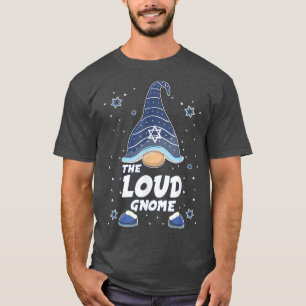 Loud Gnomo Funny Hanukkah Combinação com T-Shirt