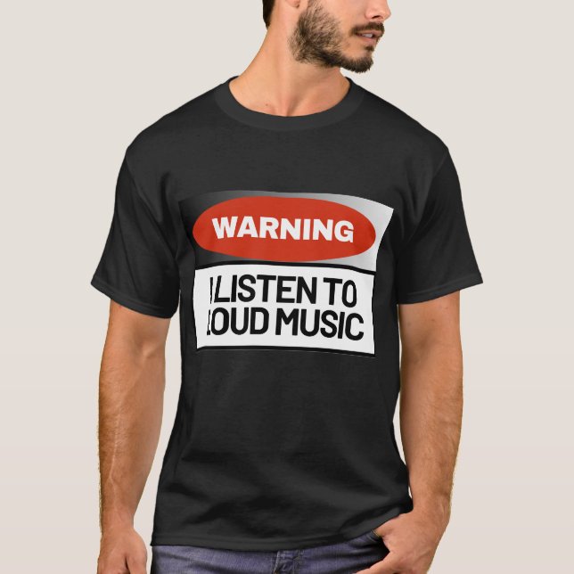 Loud music lover t-shirt (Frente)