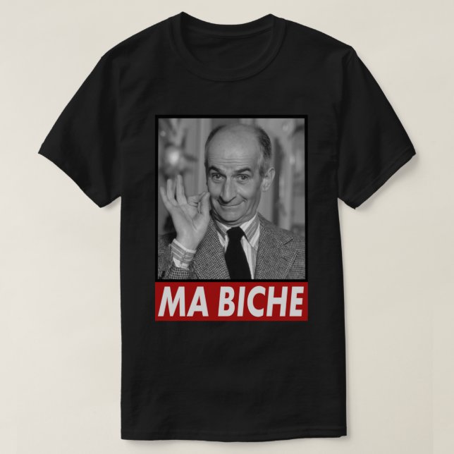 Louis de Funes Ma Biche Design Classic T-Shirt (Frente do Design)