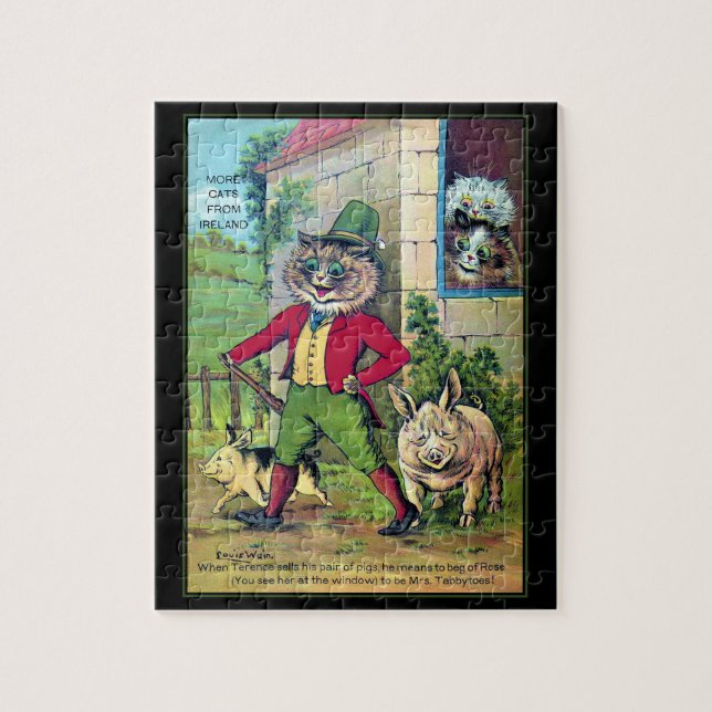 Louis Wain Cats da Irlanda Quebra-cabeça (Vertical)