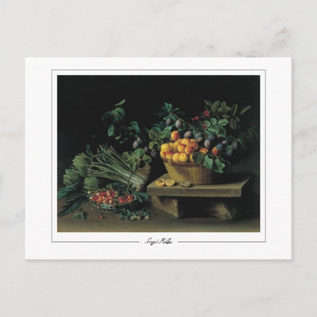 Louise Moillon #10 - Cartão Postal de Arte (Frente)