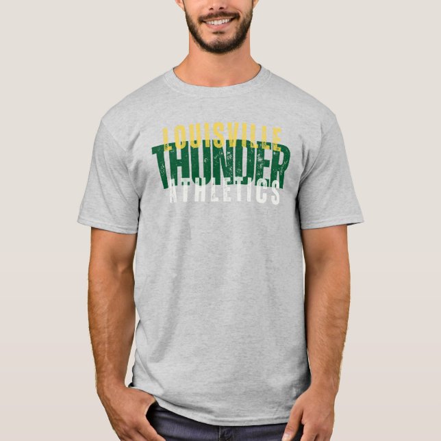 Louisville Thunder Athar (para camisas de Cinza) (Frente)