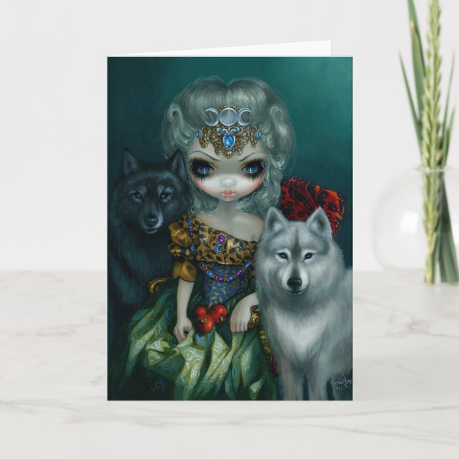 "Loup-Garou:  Cartão de Prêtresse grandioso do La" (Frente)