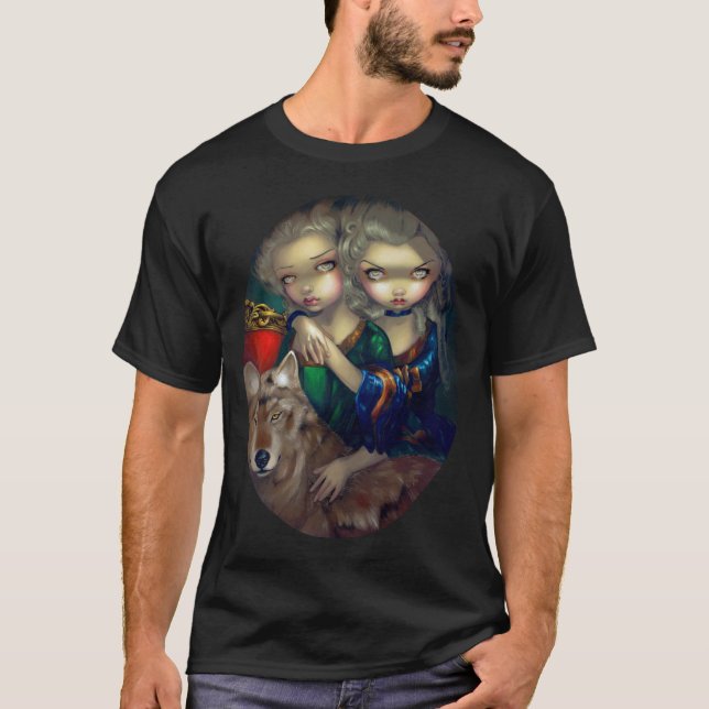 Loup-Garou: lobo do vampiro da CAMISA de Jumeaux (Frente)