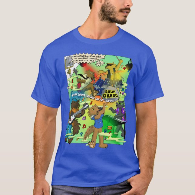 Loup Garou Men's Dark T-Shirt (Frente)