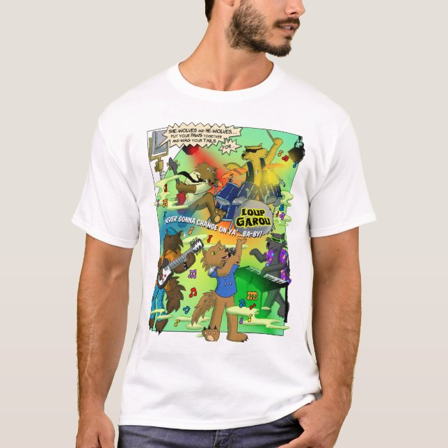 LOUP GAROU Men's T-Shirt (Frente)