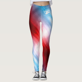Loura e quebrada - Leggings padrão - Logotipo bran