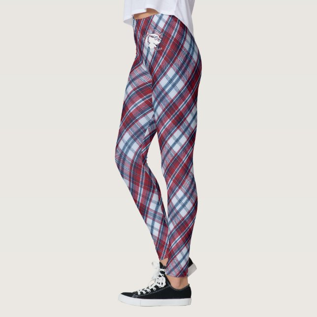 Loura e quebrada - Leggings padrão - Logotipo bran (Esquerda)