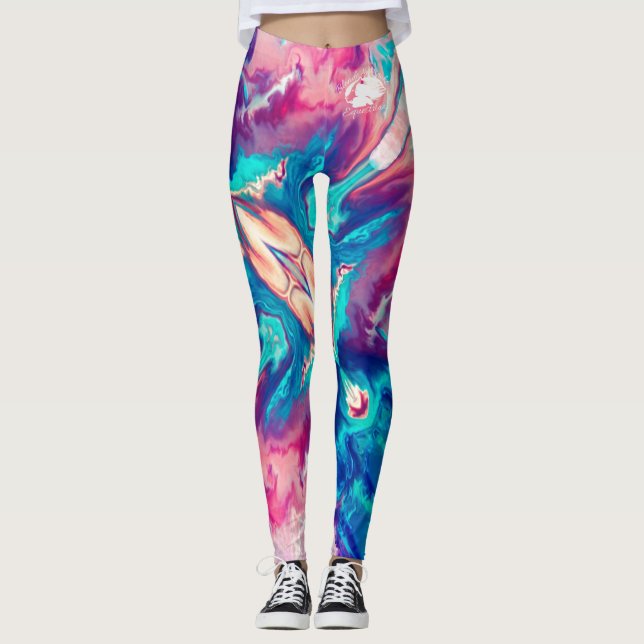 Loura e quebrada - Leggings padrão - Logotipo bran (Frente)