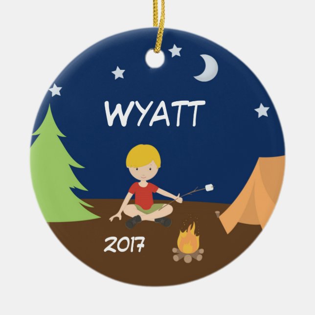 Louro de acampamento do ornamento da barraca do (Frente)