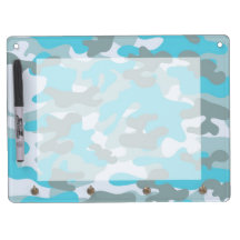 Aqua Cinza White Camo Design
